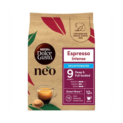 DOLCE GUSTO NEO Café cápsulas espresso intenso descafeinado 12 uds. 69 g.