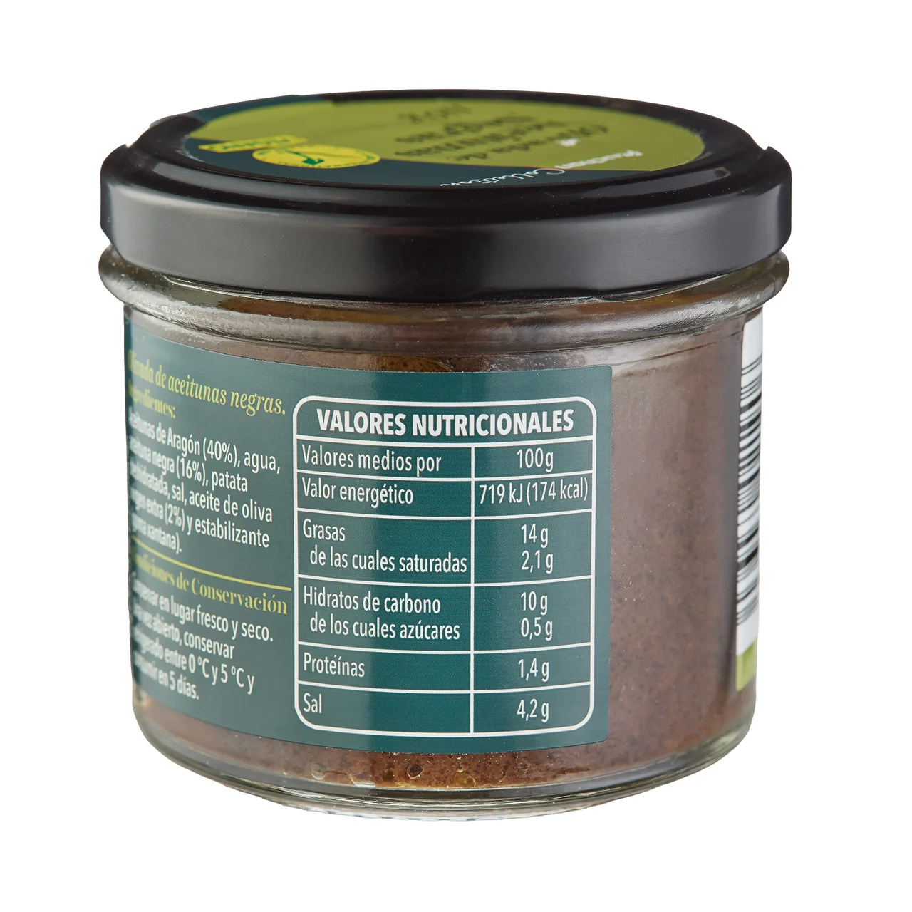 PRODUCTO ALCAMPO Collection Olivada de aceitunas negras 110 g.