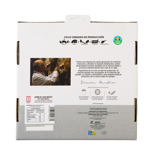 ALCAMPO CULTIVAMOS LO BUENO  Estuche con sobres de jamón de cebo ibérico (50% raza ibérica), cortado en tapas  4 x 100 g.