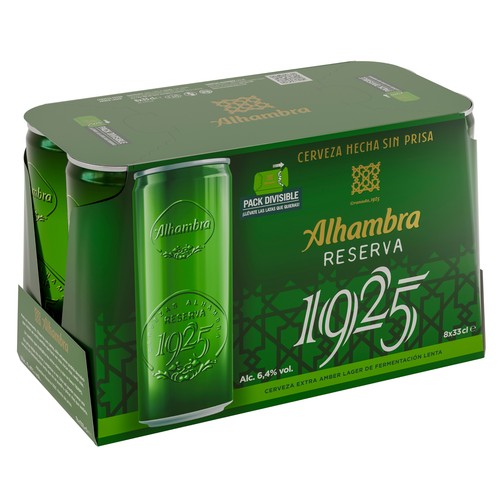 ALHAMBRA Reserva 1925 Cerveza pack 8 uds x 33 cl