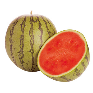 Imagen de Sandía rayada baja en pepitas.