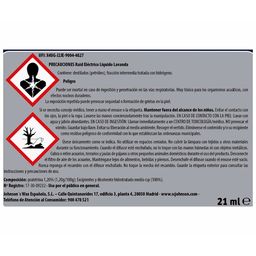 RAID Antimosquitos enchufable sin olor con recambio RAID 30 noches.