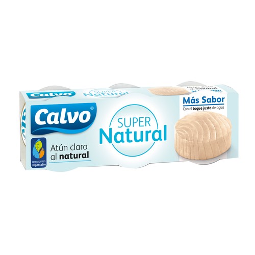 CALVO Atún claro al natural 3 uds. x 56 g.