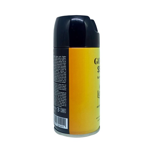 LOÉ Gold $$$ Desodorante en spray para hombre con protección antitranspirante 150 ml.