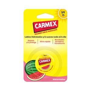 CARMEX Protector labial hidratante con FPS 15, sabor sandía.