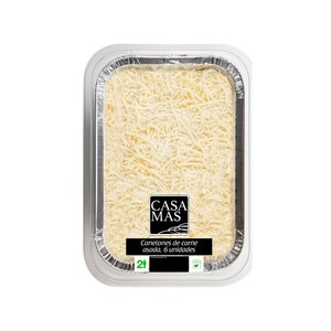 Imagen de CASA MAS Canelones caseros de carne, listos para calentar y comer CASA MAS 700 g.