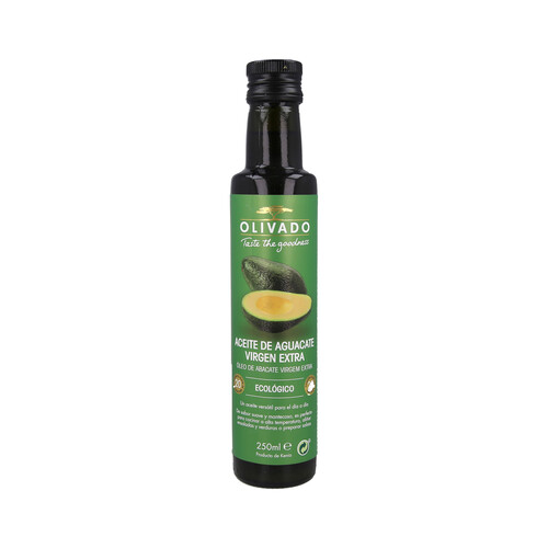 Aceite de aguacate virgen extra ecológico OLIVADO 250 ml.