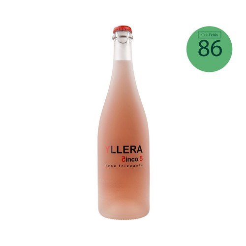 YLLERA 5.5 Vino rosado frizzante espumoso con bajo contenido en alcohol botella 75 cl.