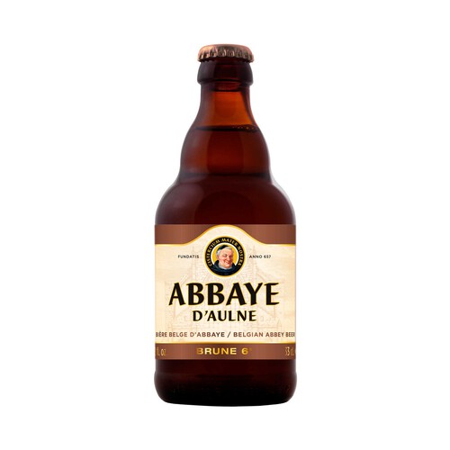 ABBAYE D'AULNE BRUNE Cerveza tostada de Abadía botella de 33 cl.