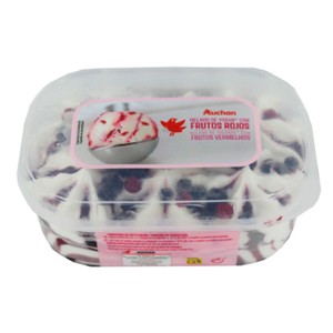 Auchan Tarrina de Helado de Yogur con Frutos Rojos 850 Ml. Producto Alcampo