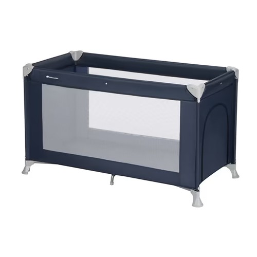 Cuna de viaje plegable, color azul, DOREL SOFT DREAMS.