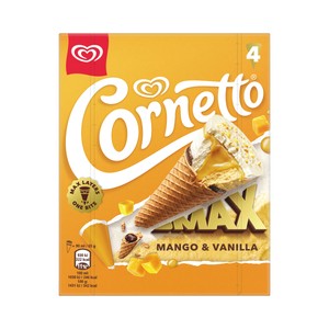 Cornetto Max de Frigo Helado de Mango y Vainilla con Chocolate Blanco 4 X 90 Ml. 360 ML