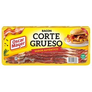 OSCAR MAYER Bacon semicocido y ahumado, sin gluten y cortado en lonchas gruesas OSCAR MAYER 175 g.
