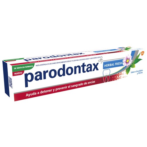 PARODONTAX Pasta de dientes con flúor que ayuda a detener el sangrado de las encías PARODONTAX Herbal fresh 75 ml.