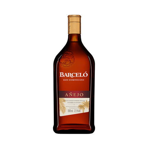 BARCELÓ Ron añejo dominicano de calidad superior, añejado en barricas de roble BARCELÓ botella 1l.