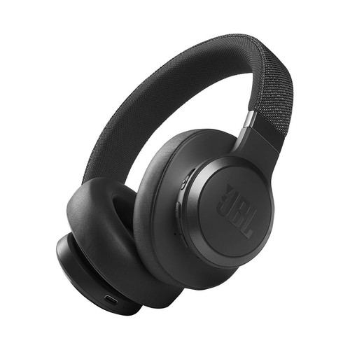 Auriculares Bluetooth tipo diadema JBL Live 660NC con micrófono, color negro.