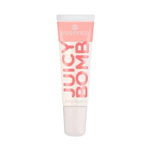 ESSENCE Juicy bomb tono 101 Lovely litchi Brillo de labios con acabado brillante y fragancia afrutada.