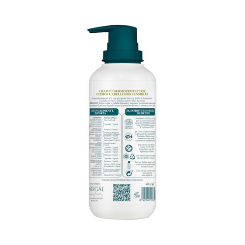 DR. TREE Champú dermoprotector que refuerza el microbioma, para cueros cabelludos sensibles DR. TREE 400 ml.
