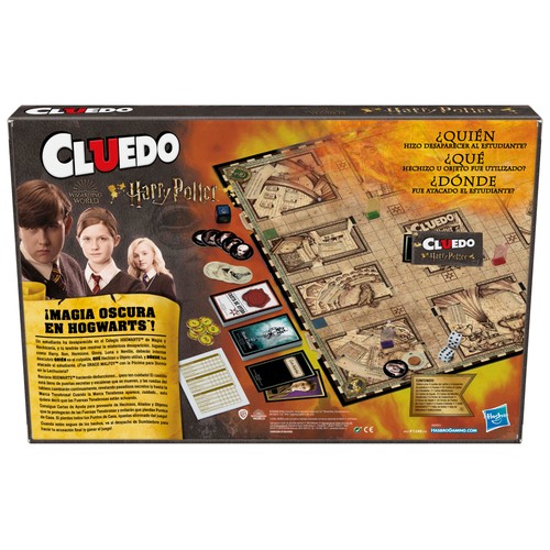 Juego de mesa de estrategia y descubrimiento Cluedo Harry Potter, de 3 a 5 jugadores HASBRO GAMING.