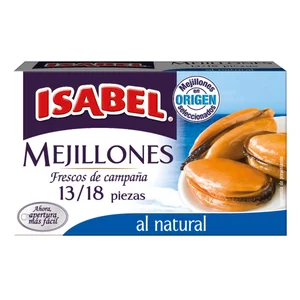 ISABEL Mejillones al natural 13/18 piezas 69 g.
