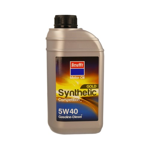 Aceite sintético para vehículos con motores de gasolina y diésel KRAFTT Gold 1 litro.