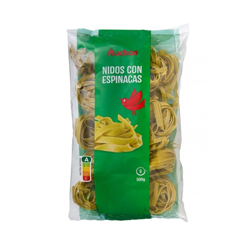 PRODUCTO ALCAMPO Pasta nido con espinacas paquete de 500 g.