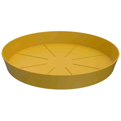 Platillo maceta 17cm color mostaza GARDENSTAR ALCAMPO.