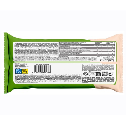 WEIDER Butter cups pistacho protein 42 g.