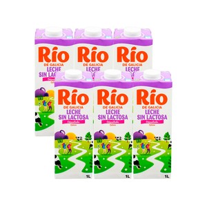 precios Río Leche De Vaca Desnatada Y Sin Lactosa, De Origen 100% Gallego 6 X 1 L. en Alcampo