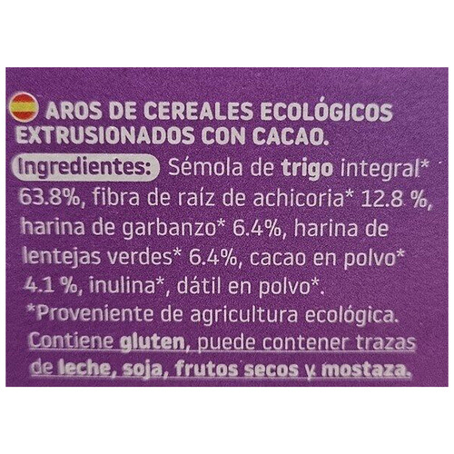TRIBOO Cereales de cacao Bio TRIBOO 300 gr.
