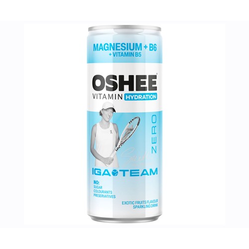 OSHEE Bebida energética zero magnesio + b6 250 ml.