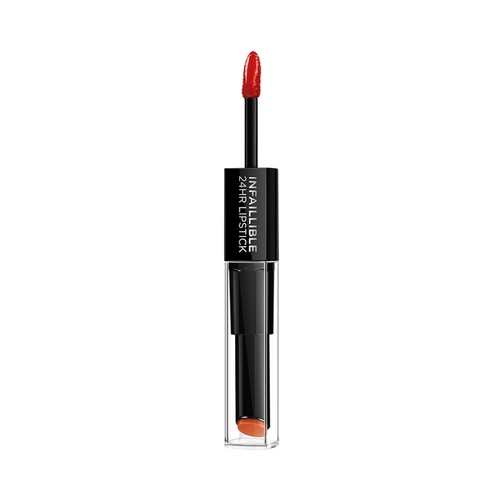 L"ORÉAL PARIS Infalible 24 h tono 506 red Pintalabios de larga duración, enriquecida con ácido hialurónico con acabado hidratante.