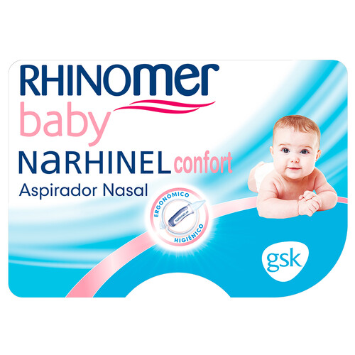 RHINOMER Aspirador de mucosidad + 2 recambios blandos desechables RHINOMER Baby.