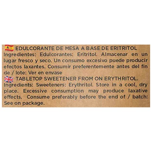DULCILIGHT Edulcorante (Erythritol) 100% natural, zero calorias 300 g.
