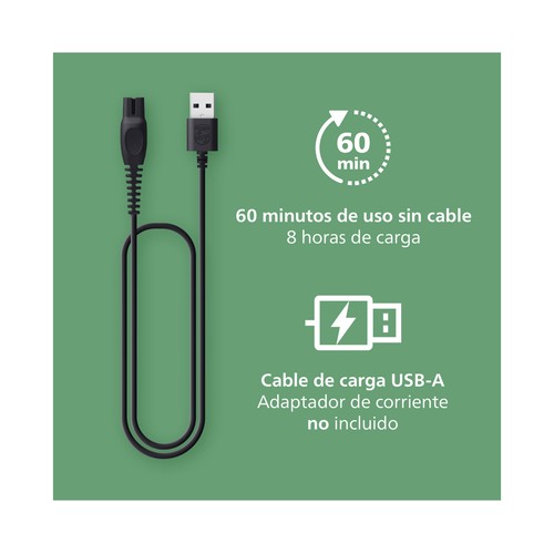 Afeitadora multifunción PHILIPS MG3920/15, autonomía 60 min, uso en seco y humedo. .