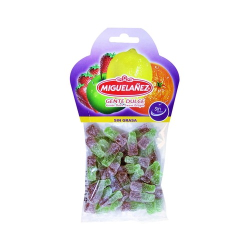 MIGUELAÑEZ Gominolas blandas en forma de botella cola pequeña bolsa 150 g.