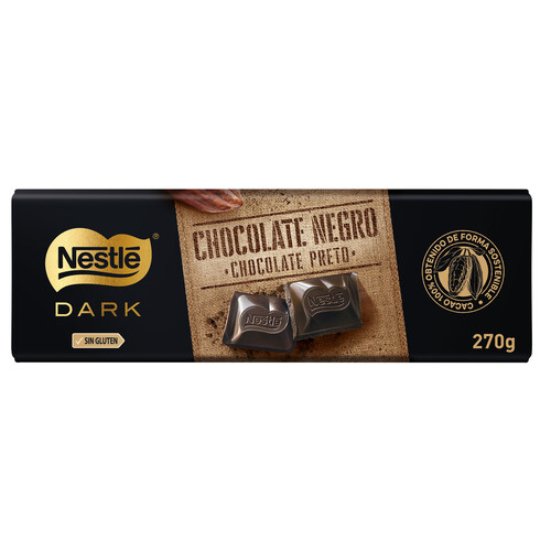 NESTLÉ Chocolate negro NESTLÉ DARK 270 g.
