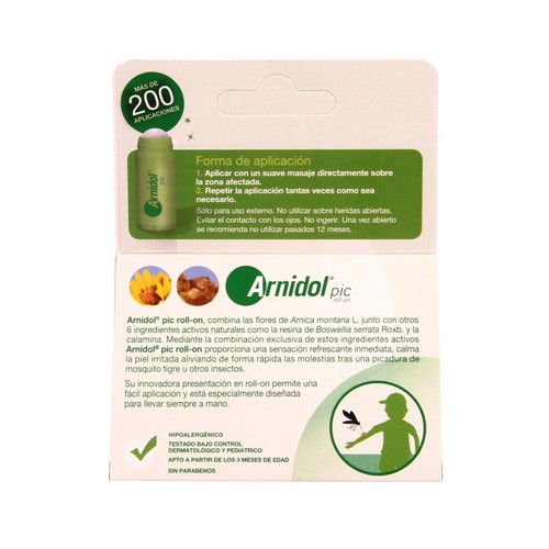 ARNIDOL Stick para picaduras, alivio inmediato de la piel de los más pequeños tras una picadura de mosquito tigre y otros insectos 15 g.