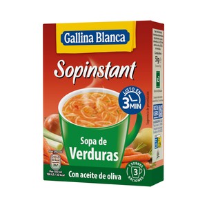 Sopinstant Sopa de verduras con aceite de oliva 3 x 17 g.