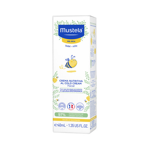 MUSTELA Crema facial nutritiva con cera de abeja de apicultura bio MUSTELA 40 ml.