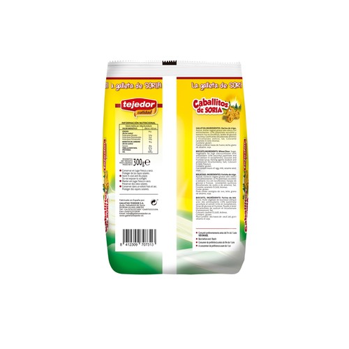 TEJEDOR Galletas caballitos de Soria 300 g.