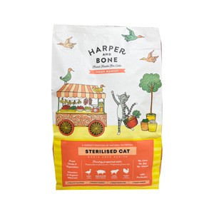 HARPER AND BONE Pienso para gato adulto recetas mercado 1,5 kg. 1500 g