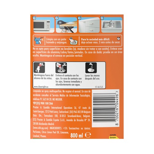 DON LIMPIO Limpia cocina limpio spray 800 ml.