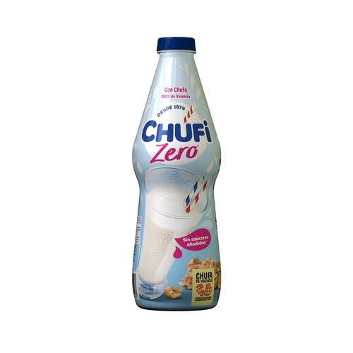 Horchata sin azúcares añadidos, elaborada con chufa 100% de Valencia CHUFI 1l.