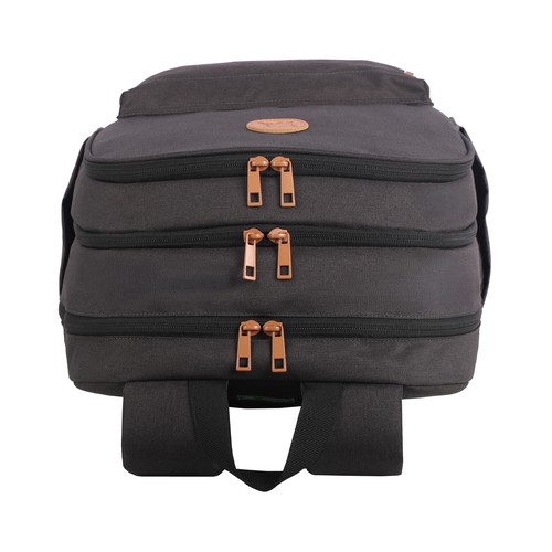 Mochila Eco Concept 3 compartimentos color negro. YOUNG'S ATTITUDE