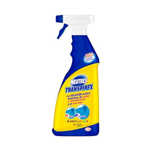 NEUTREX Aditivo de lavado contra manchas de sudor, desodorante y el mal olor Transpirex 600 ml.
