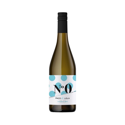 PACO & LOLA Nº 0 Vino blanco sin alcohol (0.0%) botella 75 cl.