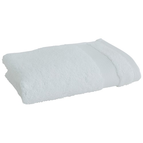 Toalla lisa de tocador color blanco, 650g/m², ACTUEL.