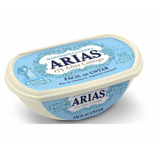 ARIAS Tarrina de mantequilla fácil de untar ARIAS 235 g.