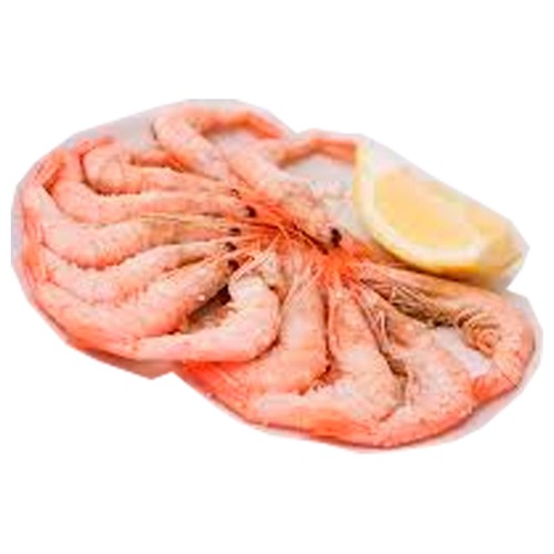Gambas cocidas, calibre 80-100